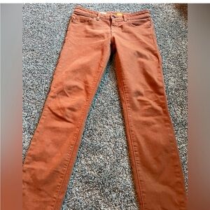 Pilcro Letterpress Anthropologie Orange  Denim Jeans Size 28